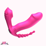 3 em 1 - Vibrador Calcinha Estrela