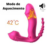 3 em 1 - Vibrador Calcinha Estrela