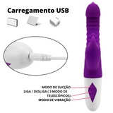 3 em 1 - Vibrador Sport Telescópico