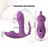 3 em 1 - Vibrador Calcinha Beija Flor