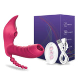 3 em 1 - Vibrador Calcinha Estrela - 18+sexyshop