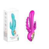 3 em 1 - Vibrador Cabeça de Coelho - 18+sexyshop