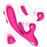 3 em 1 - Vibrador Telescópico - 18+sexyshop