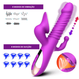 3 em 1 - Vibrador Telescópico - 18+sexyshop