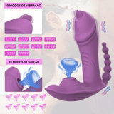 3 em 1 - Vibrador Calcinha Beija Flor - 18+sexyshop