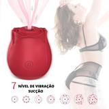 Vibrador Sucção - Flor Rosa