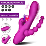 3 em 1 - Vibrador Varinha - 18+sexyshop