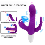 3 em 1 - Vibrador Sport Telescópico - 18+sexyshop