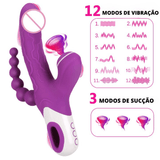 3 em 1 - Vibrador Grape - 18+sexyshop